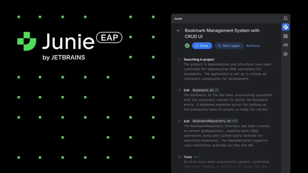 Junie by JetBrains. A breakthrough in code automation and developer tools